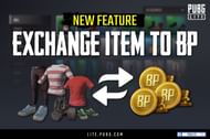 PUBG Lite Exchange Feature